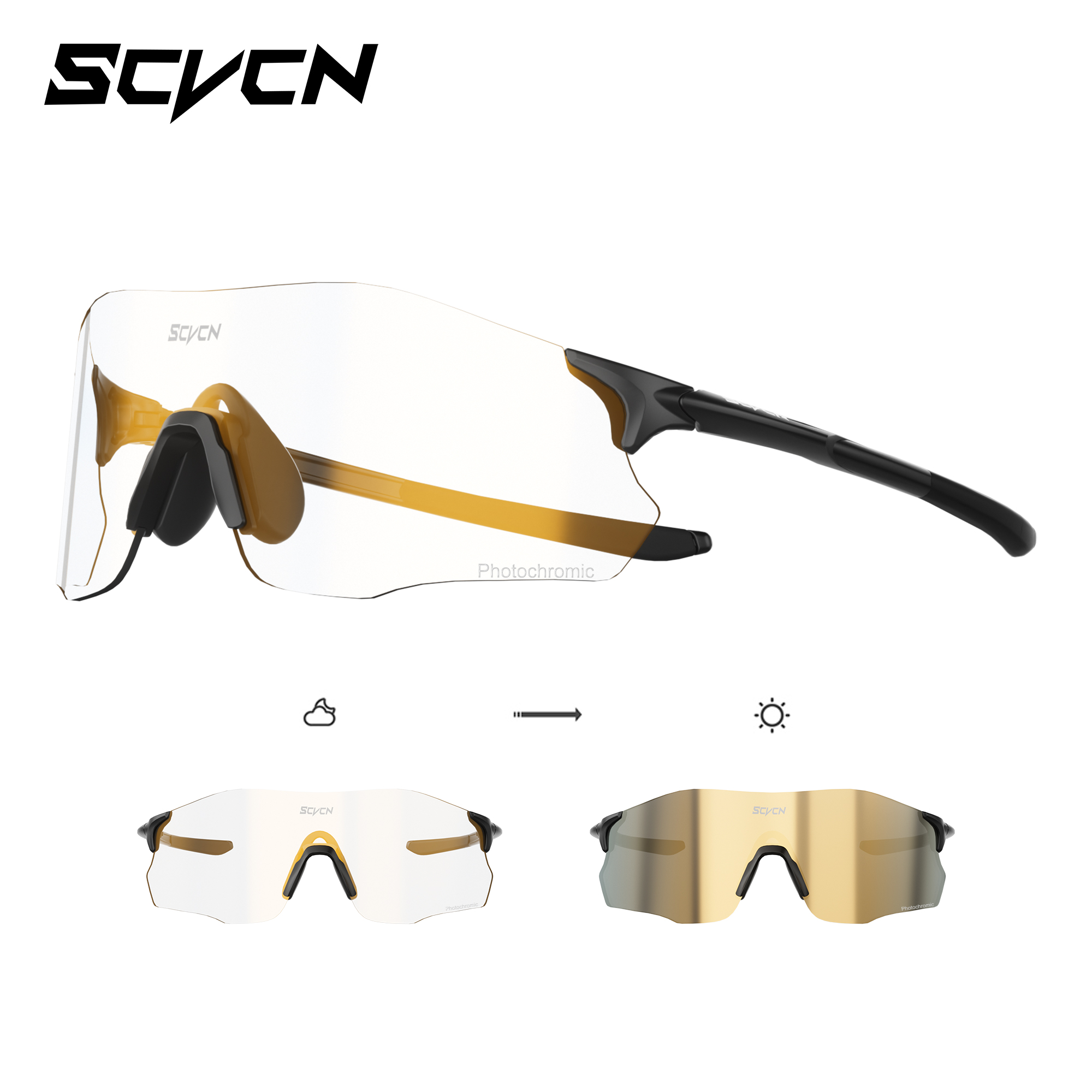 Mountain Biking A Sport - SCVCN اللونية بدون شفة النظارات الشمسية