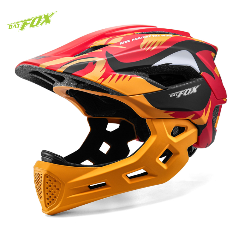 Mountain Biking Full Face Helmet - BATFOX الاطفال كامل الوجه خوذة الدراجة