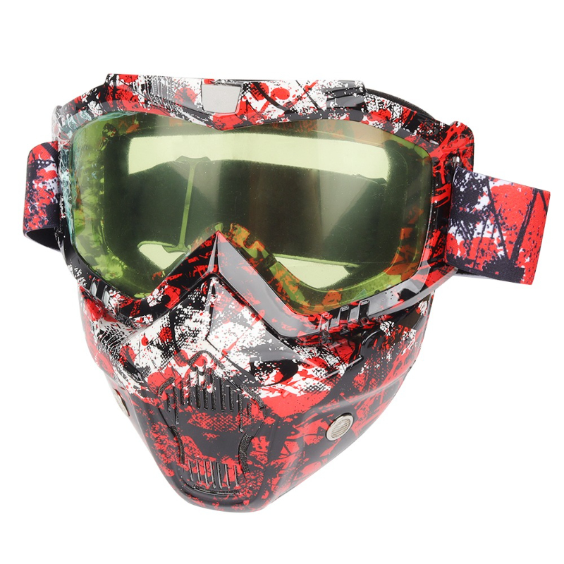 نظارات الدراجات النارية، والأق - مراجعة Mountain Biking Full Face Helmet وسعره