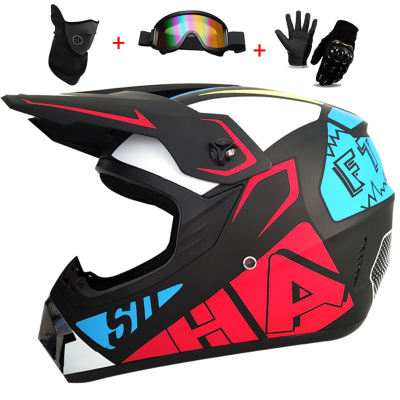 3 قطع خوذة كاملة للأطفال للطرق - مراجعة Mountain Biking Full Face Helmet وسعره