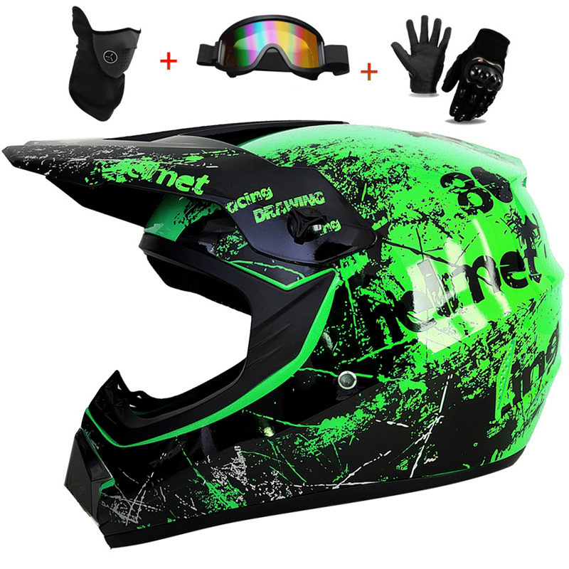 3 قطع خوذة كاملة للأطفال للطرق - مراجعة Mountain Biking Full Face Helmet وسعره